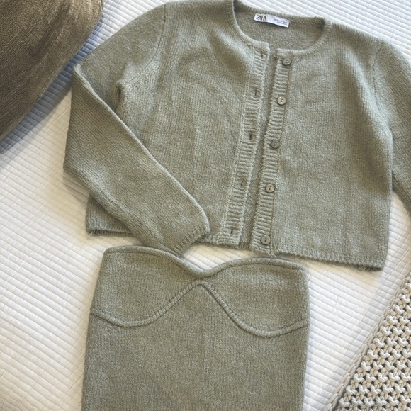 Sage Green Sweater Set - Picture 1 of 6